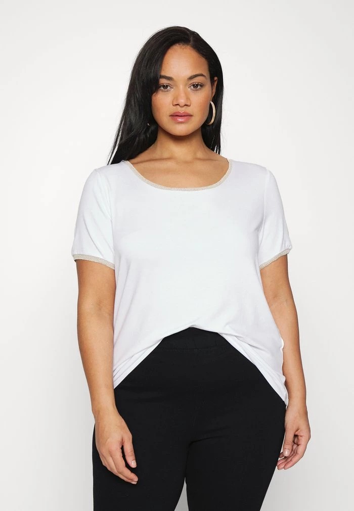 T-Shirt ANNA FIELD Anna Field Basic T-shirt Blanche Femme | TKI-3705234